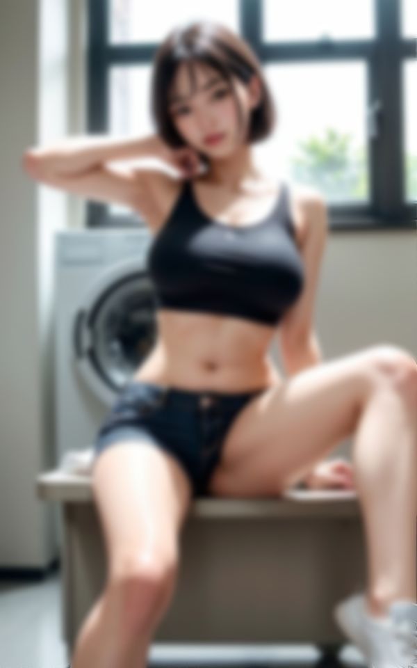 コインランドリーで僕を誘惑してくるとってもエッチなお姉さん4