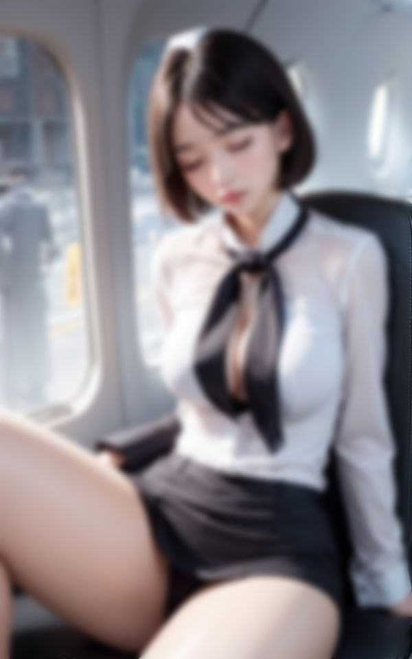 休憩中の新人巨乳CAエッチな画像コレクション1