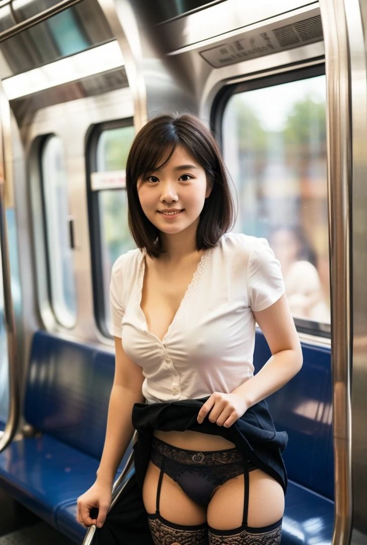 通勤電車の痴女パンチラ【500名！】1